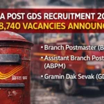 India Post GDS Recruitment 2026 announced with 28,740 vacancies for BPM, ABPM and GDS posts