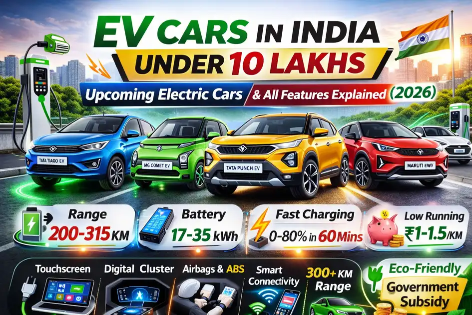 EV Cars in India Under 10 Lakhs