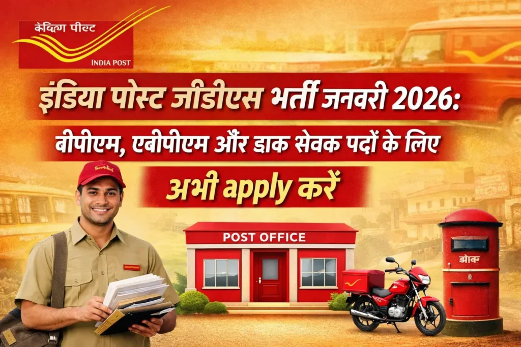 Image related to India Post GDS Recruitment January 2026 for BPM, ABPM and Dak Sevak posts