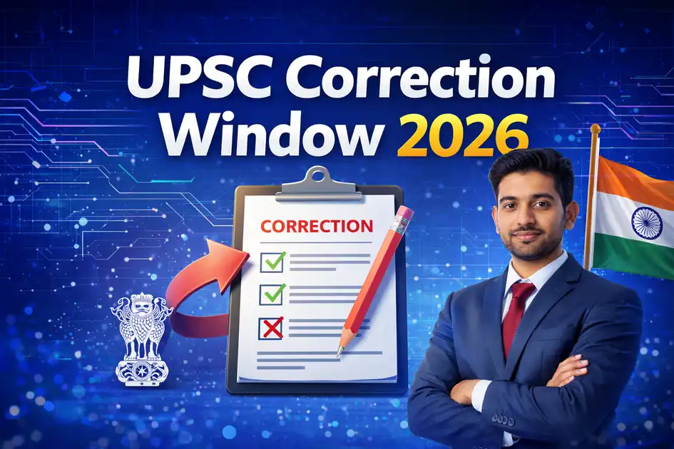 UPSC Correction Window 2026 application form correction update with Indian candidate