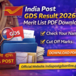 India Post GDS Result 2026 Merit List PDF Download