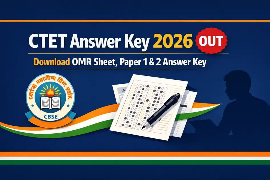 CTET Answer Key 2026 OUT – Download Paper 1 and Paper 2 OMR Sheet at ctet.nic.in