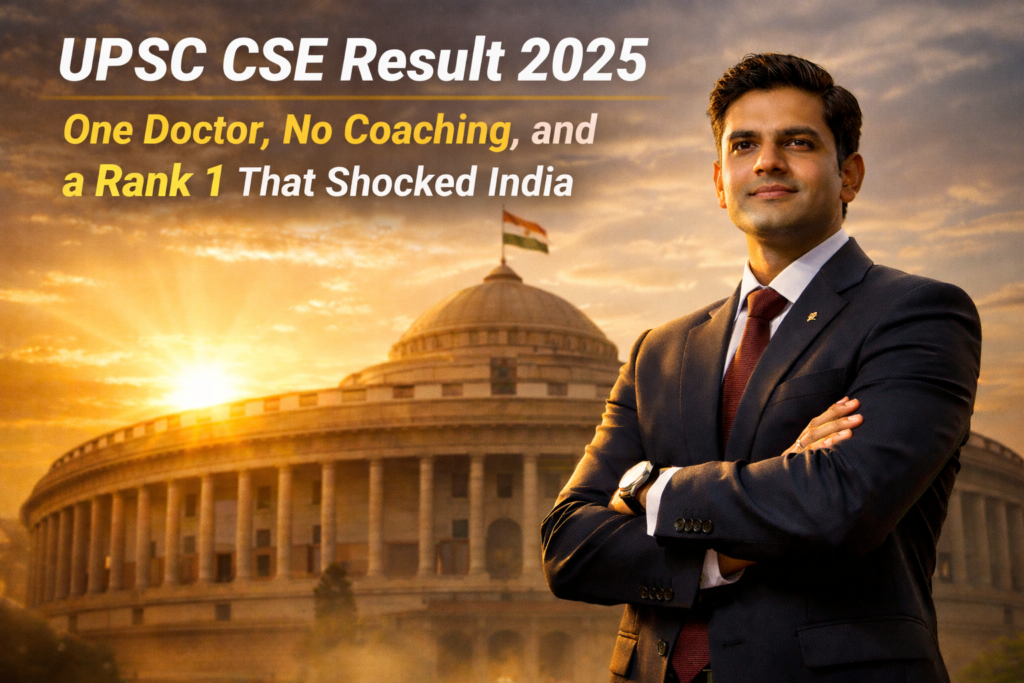UPSC CSE Result 2025 topper Anuj Agnihotri IAS rank 1 no coaching third attempt