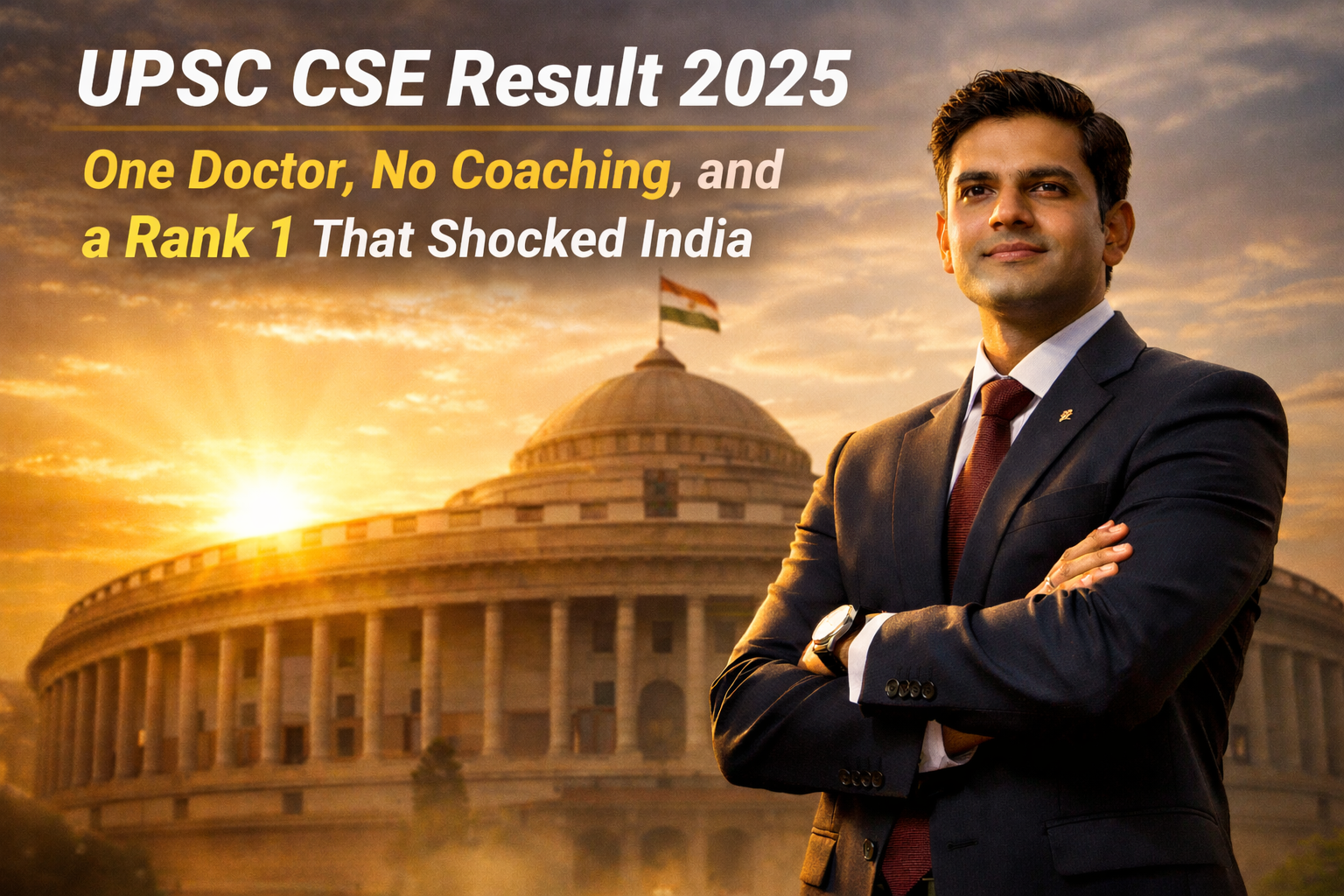UPSC CSE Result 2025 topper Anuj Agnihotri IAS rank 1 no coaching third attempt